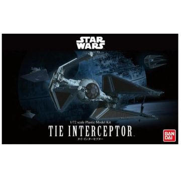 Bandai Star Wars 1/72 Scale Tie Interceptor Model Kit Figure