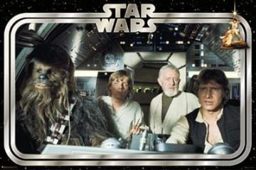 Star Wars Classic Millennium Falcon Crew Poster