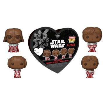 Star Wars Valentine 2024 Chocolate 4 Pack Funko POP! Vinyl