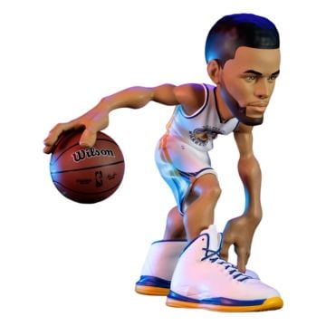 Small-STARS NBA Steph Curry 2022 Warriors White Jersey 12" Limited Edition Vinyl Figure