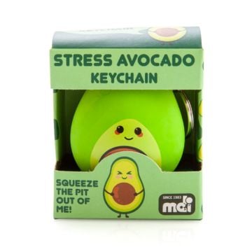 Stress Relief Avocado Keycain