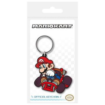 Super Mario Mario Drift Rubber Keyring