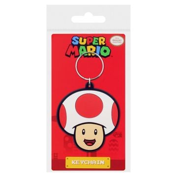 Super Mario Toad Rubber Keyring