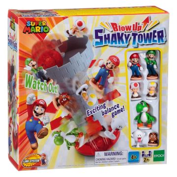 Super Mario Blow Up! Shaky Tower Board Game