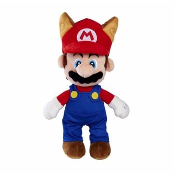 Super Mario Raccoon Tanuki Mario 30cm Plush