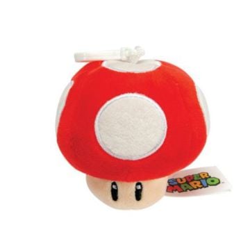 Super Mario Super Mushroom Plush Bag Clip