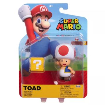 Nintendo Super Mario Wave 32 Toad With Question Block 4" Action Figure