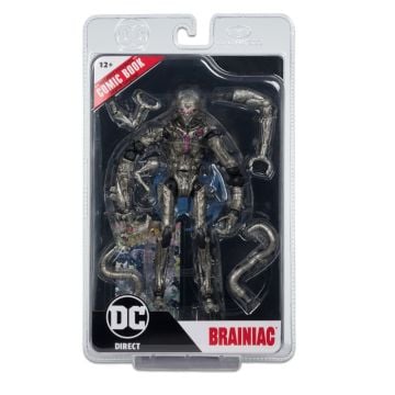 DC Page Punchers Superman Ghosts Of Krypton: Brainiac 7” Action Figure with Comic Book