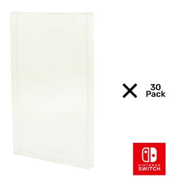 Nintendo Switch Game Case 0.5mm Plastic UV Protector 30 Pack
