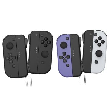 Powerwave Switch Joypad Raven Black + Purple & Grey 2 Pack [Pre-Owned]