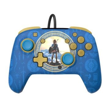 Switch Rematch Wired Controller Hyrule Blue