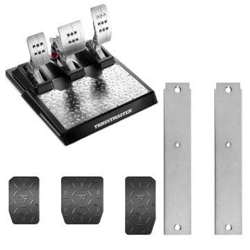 Thrustmaster T-LCM Load Cell & Magnet Pedals with T-LCM Rubber Grip ADD-ON & Cockpit Adapter Bundle0