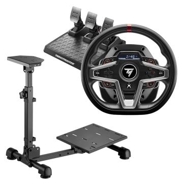 Thrustmaster T248 Racing Wheel for Xbox Series X|S, Xbox One & PC with Playmax Hurricane Race & Flight Simulation Stand Bundle