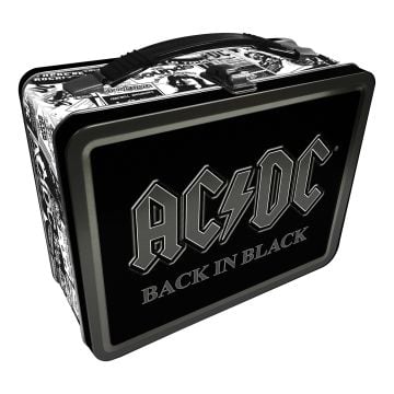 Aquarius ACDC Back in Black Tin Carry All Fun Box (Image 1)