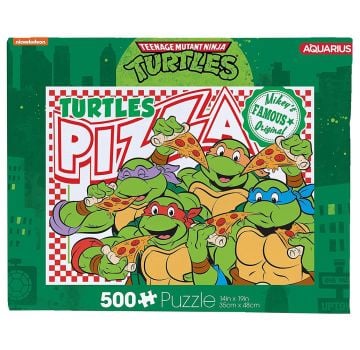 Teenage Mutant Ninja Turtle Pizza Party 500 Piece Jigsaw Puzzle