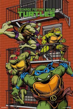 Teenage Mutant Ninja Turtles Balcony Poster