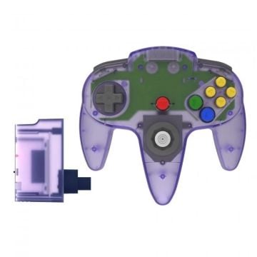 Teknogame 2.4GHz Wireless Controller for Nintendo 64 (Atomic Purple)