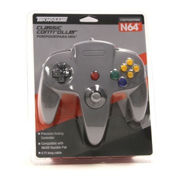 Teknogame Classic Controller for Nintendo 64 (Grey)