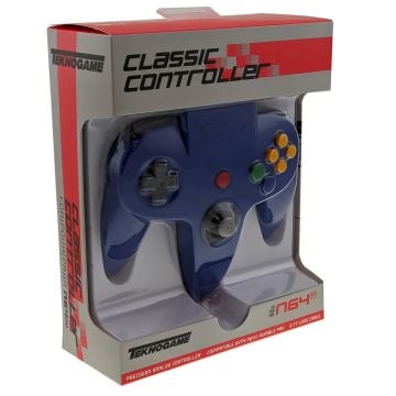 Teknogame Classic Controller for Nintendo 64 (Blue)