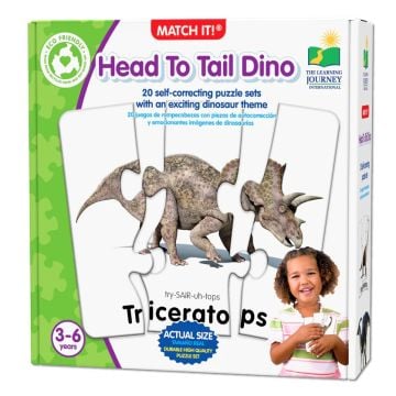The Learning Journey Match It Head to Tail Dino