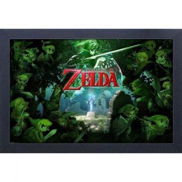 The Legend Of Zelda Forest 11" x 17" Framed Gel Coated Poster