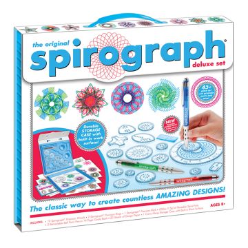 The Original Spirograph Deluxe Kit 45+ Piece Drawing Set