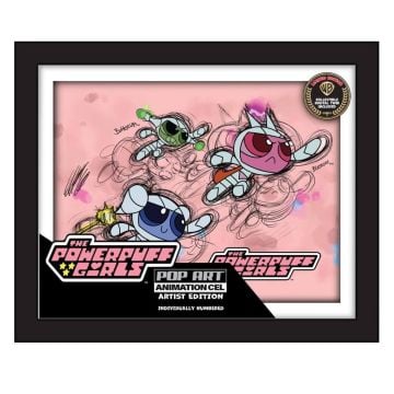 The Powerpuff Girls Uh Oh Dynamo Artist Edition Pop Art Animation Cel Limited Edition Print