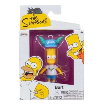 The Simpsons Bart with Krusty Hat Wave 3 2.5 Inch Scaled Figure