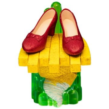The Wizard of Oz Ruby Slippers 1/2 Scale Replica with Light-up Stand