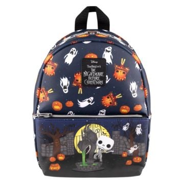Loungefly Funko POP! The Nightmare Before Christmas This Is Halloween Print Faux Leather Mini Backpack