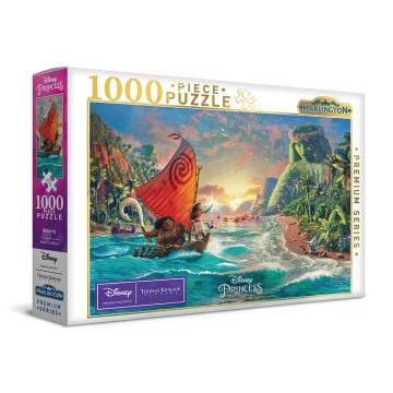 Harlington Thomas Kinkade Disney Moana 1000 Piece Jigsaw Puzzle