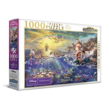 Harlington Thomas Kinkade Disney The Little Mermaid 1000 Piece Jigsaw Puzzle