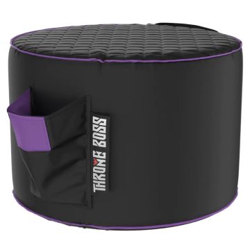 Throne Boss Footstool (Black/Purple)