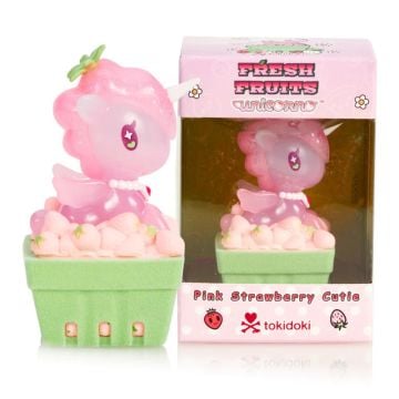 Tokidoki Unicorno Fresh Fruit Pink Strawberry Cutie Limited Edition Figure