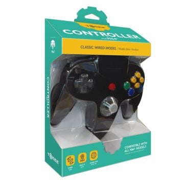 Tomee Classic Wired Controller for N64 (Shadow Black)