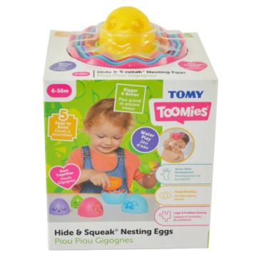 Tomy Toomies Hide & Squeak Nesting Eggs Larger Eggs
