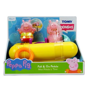 TOMY Toomies Peppa Pig Pull & Go Pedalo