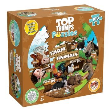 Top Trumps Farm Animals 100 Piece Jigsaw Puzzle