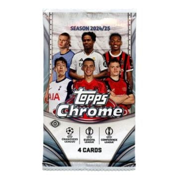 Topps 2024/2025 Chrome UEFA Club Competitions Hobby Booster Pack (Image 1)