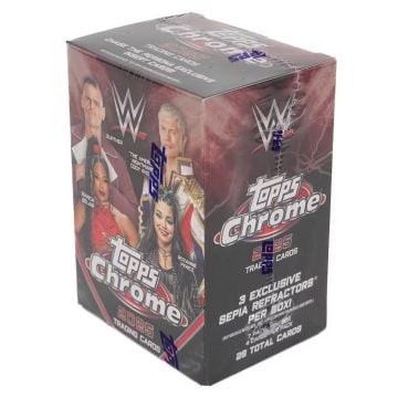 Topps 2025 Chrome WWE Wrestling Blaster Box (Image 1)