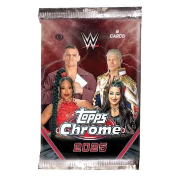 Topps 2025 Chrome WWE Wrestling Hobby Pack (Image 1)