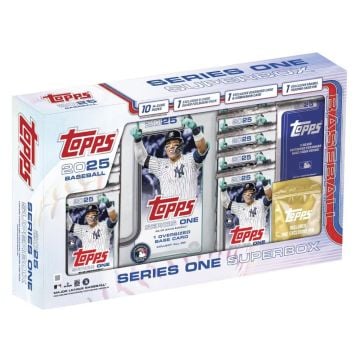 Topps 2025 MLB Series 1 Baseball Super Box (Image 1)