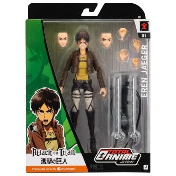 Total Anime Attack on Titan Eren Jaeger 6.5" Scale Action Figure