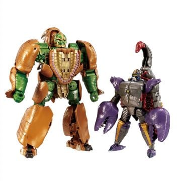 Transformers Takara Tomy BWVS-02 Rhinox vs. Predacon Scorponok 2 Pack Action Figures