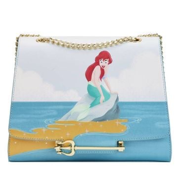 Loungefly Disney's The Little Mermaid Triton’s Gift 8” Faux Leather Crossbody Bag