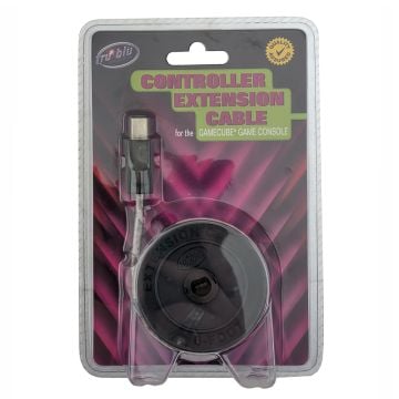 Tru Blu Controller Extension Cable for Gamecube Controller (Silver/Black)