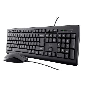 Trust Primo Wired Keyboard & Mouse Combo Set (Black)
