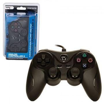 TTX PS1 and PS2 Analog Controller 2 (Black)