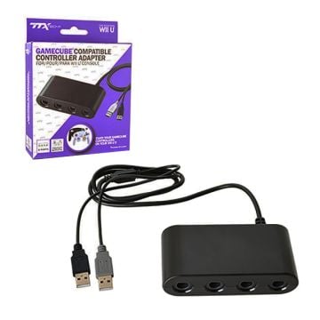 TTX Tech Gamecube Compatible Controller Adapter for Wii U