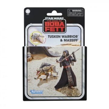 Star Wars The Vintage Collection The Book Of Boba Fett Tusken Warrior & Mastiff Action Figures